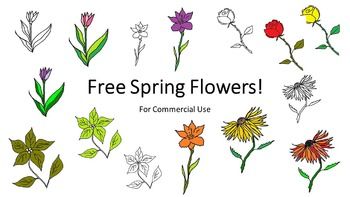 5 clipart spring. Free flowers clip art