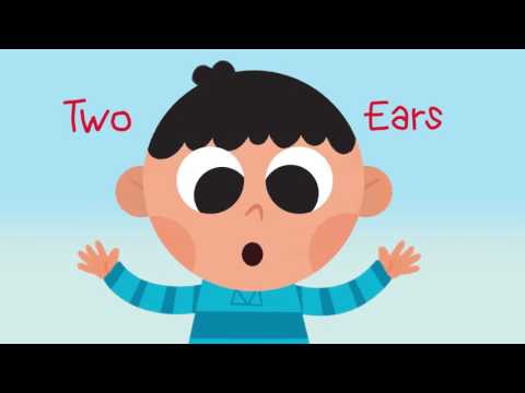 Five song for kids. 5 senses clipart animated