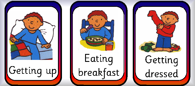 Communication preschool the five. Activities clipart daily routine