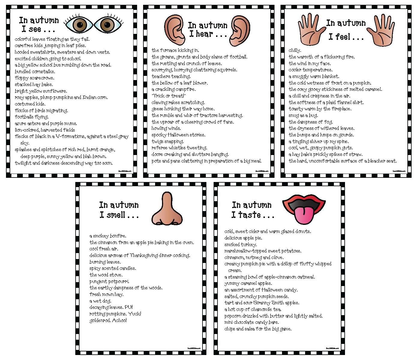 5 Senses Clipart Descriptive Writing 5 Senses Descriptive Writing 