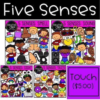 5 senses clipart value