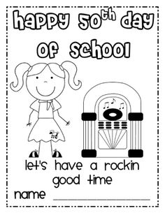 50s clipart 50th day school.  best th of