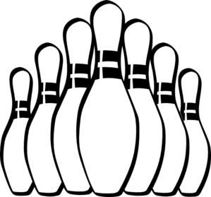 50s clipart bowling