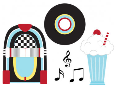 diner clipart 50's