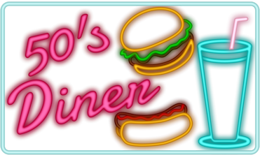 50s clipart diner