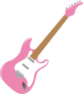 50s clipart electric guitar