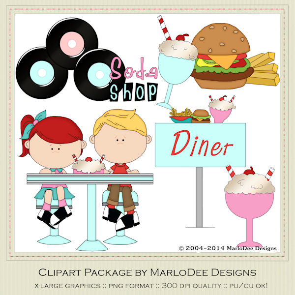 50s clipart food. Clip art designs commercial