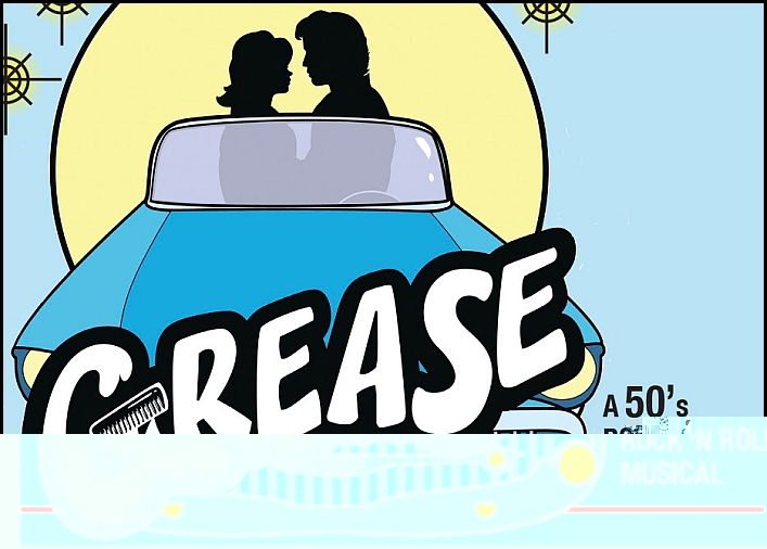 Excitement for grease building. 50s clipart greaser