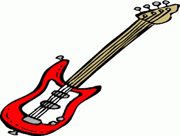 50s clipart guitar