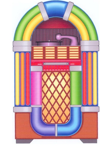 50s clipart jukebox
