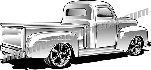 ford pickup clip. 50s clipart truck
