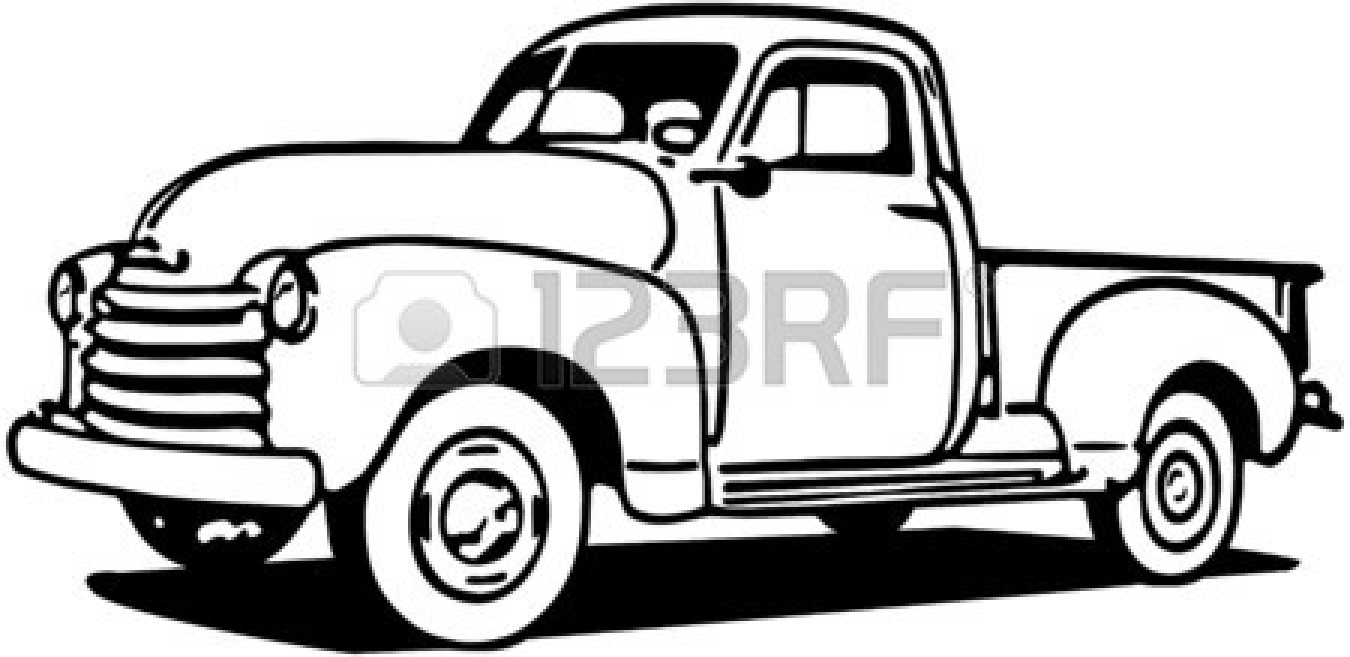 50s clipart truck