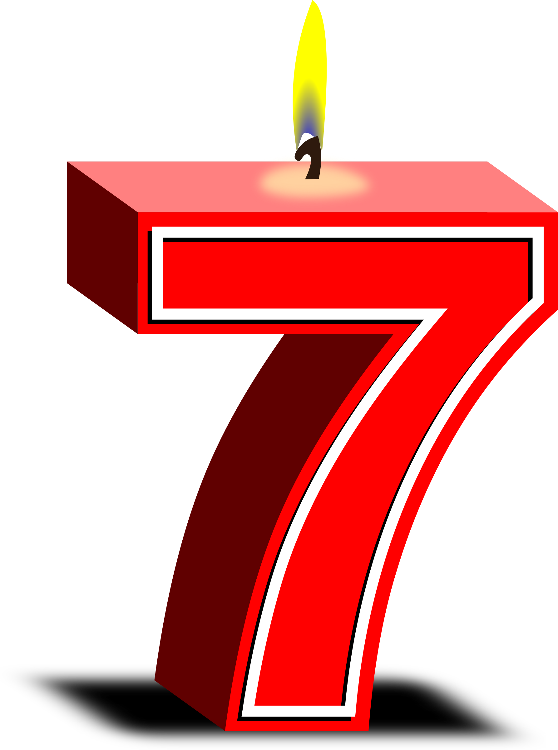 number 6 clipart 7th