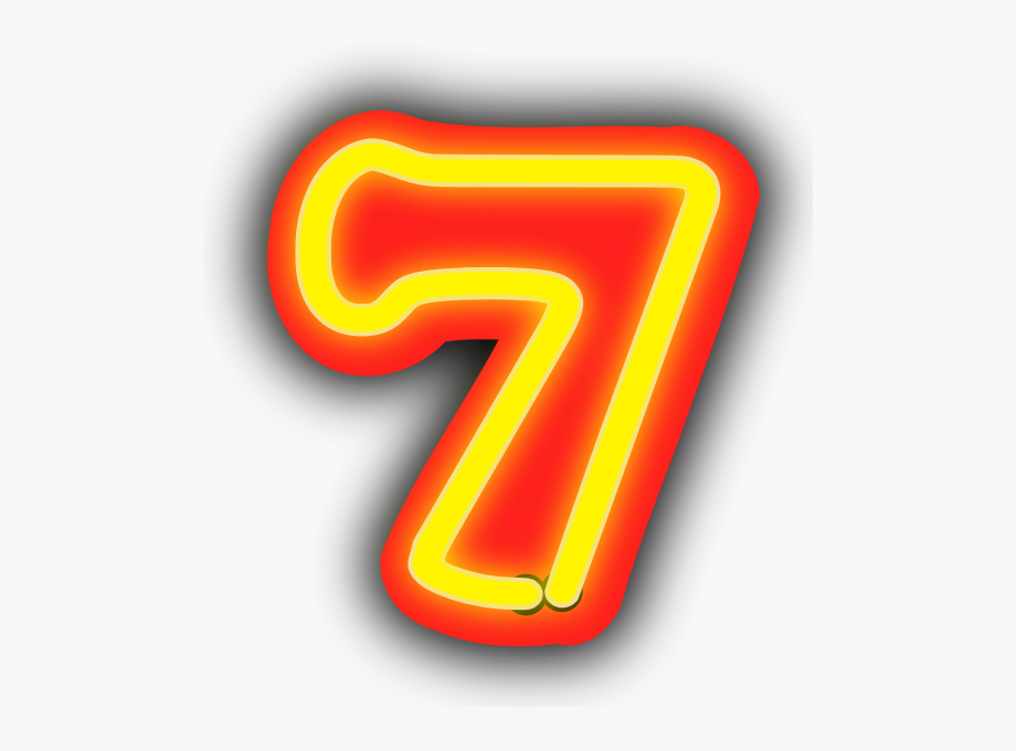7 clipart numeral