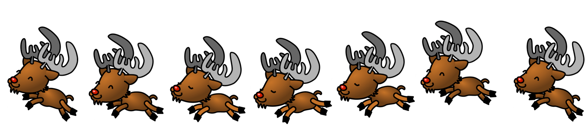 Simplifying animation with colliejs. Clipart reindeer dancing
