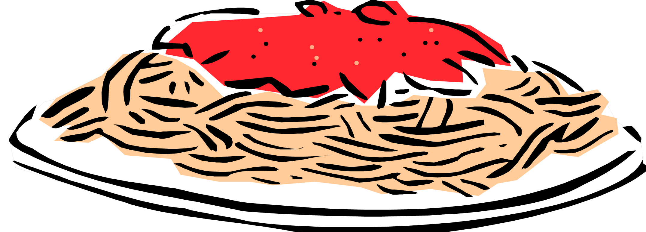 Spaghetti clip art png. Clipart fish dinner