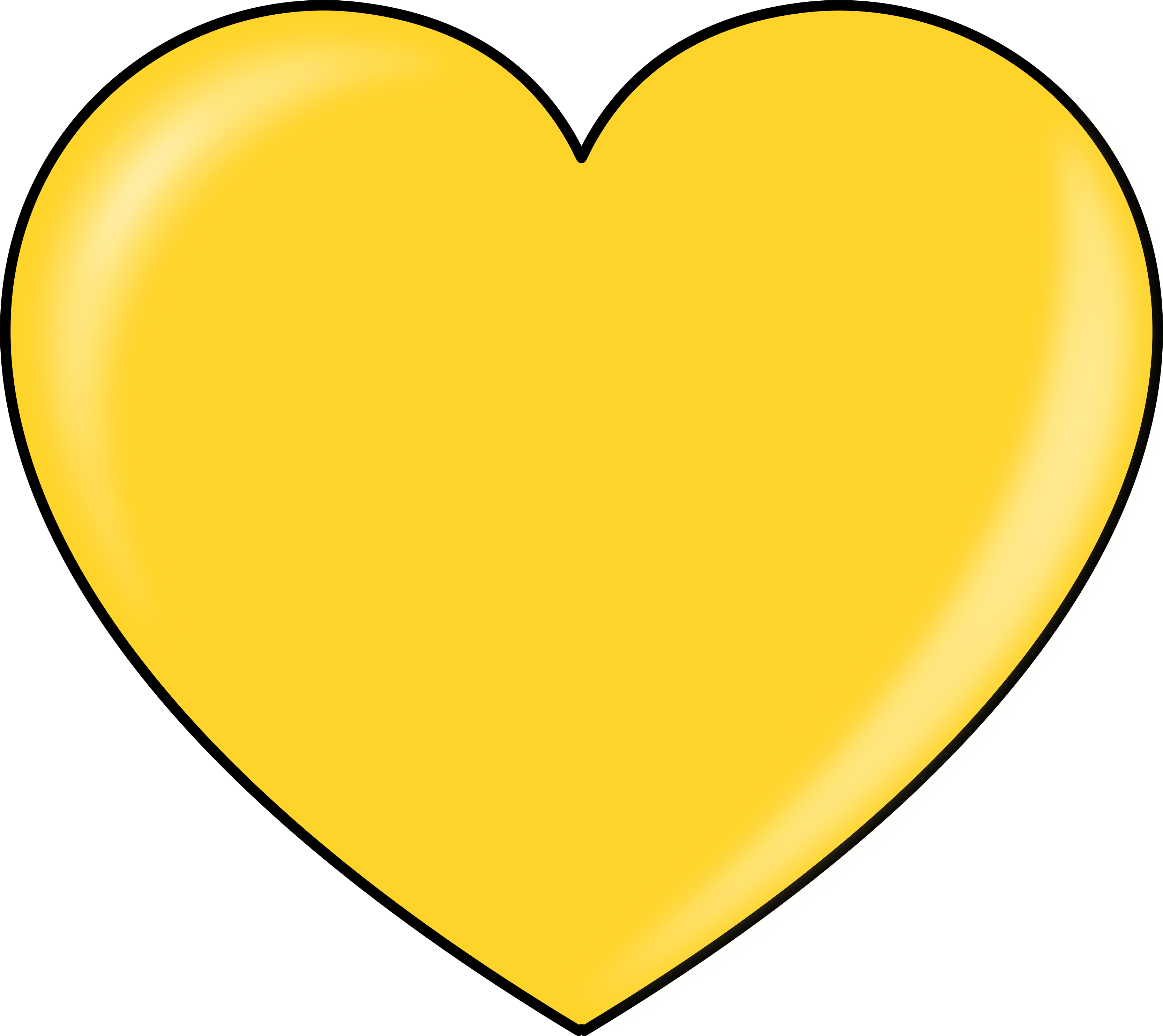 7 clipart yellow. Heart 