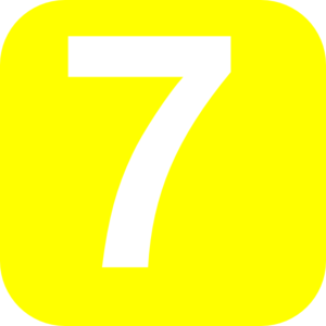 Number clip art at. 7 clipart yellow