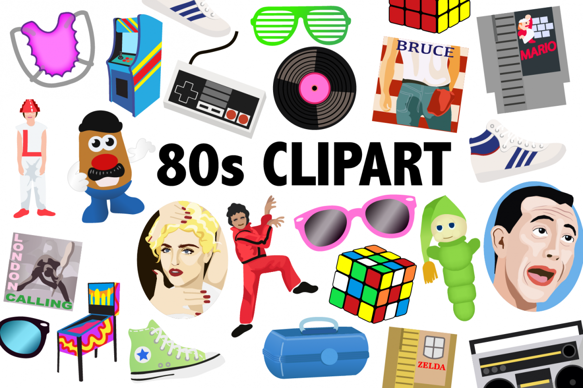 80's clipart.  s