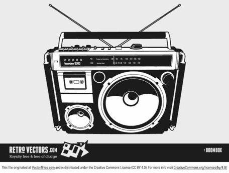 Free s boom box. 80's clipart 80 radio