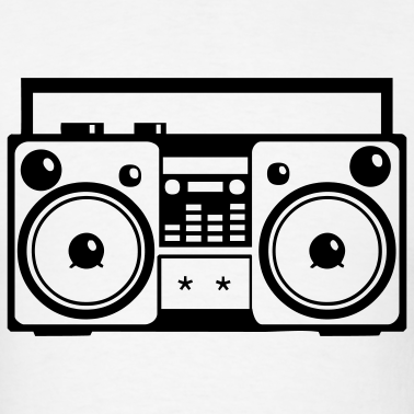 80's clipart boombox