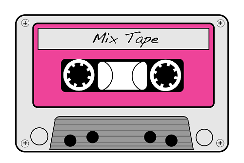 80's clipart cassette tape