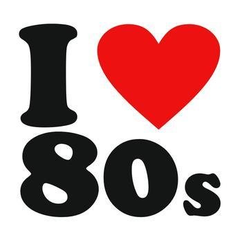 80's clipart i love the 80