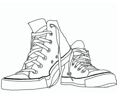I remember back in. 80's clipart pair shoe