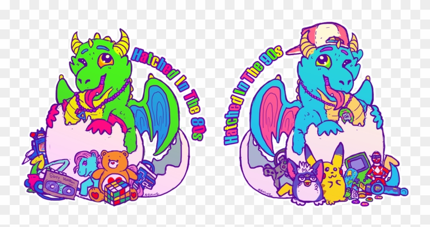 90s clipart 80's. Hatched in the s