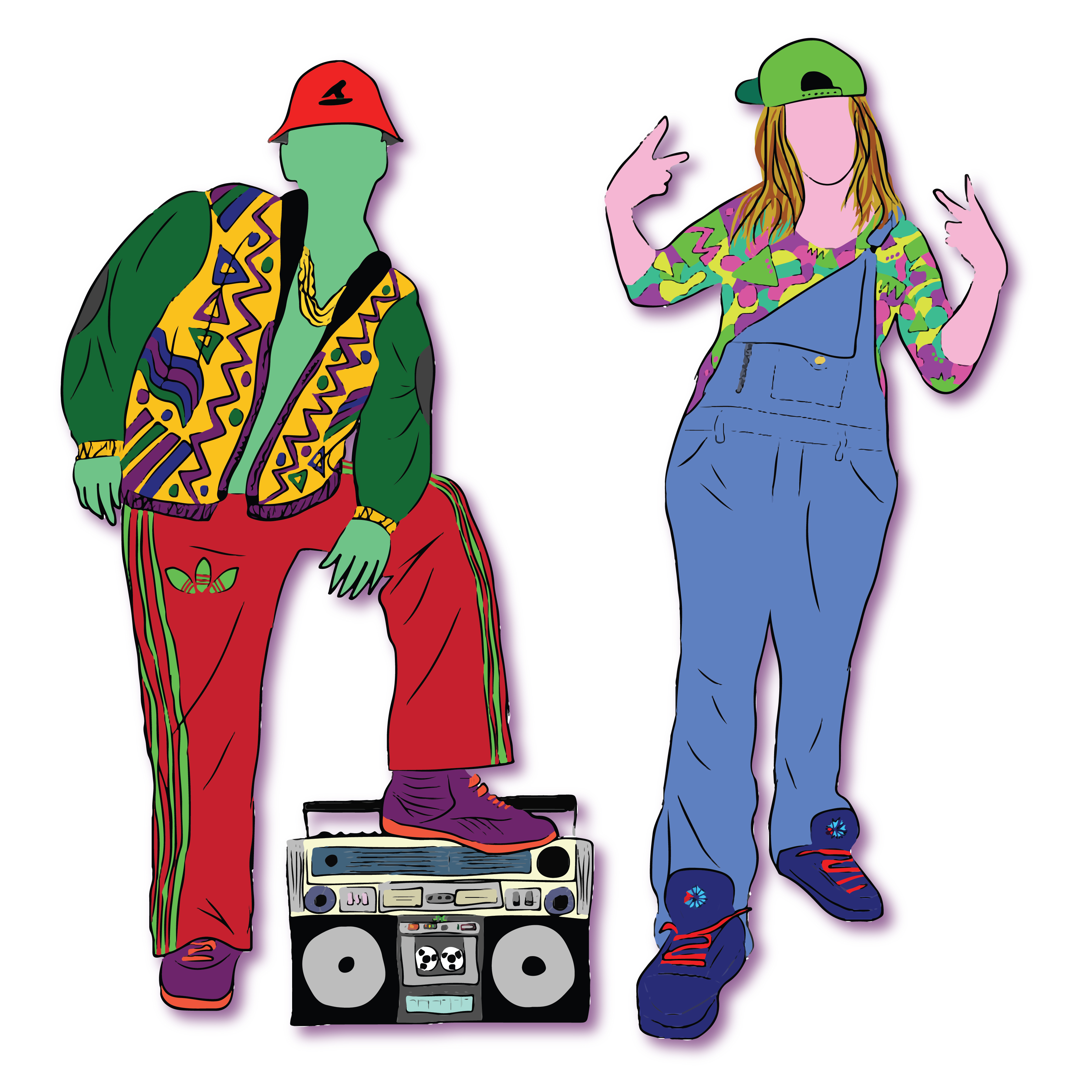 90s Characters Svg