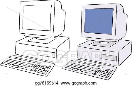 90s clipart desktop computer