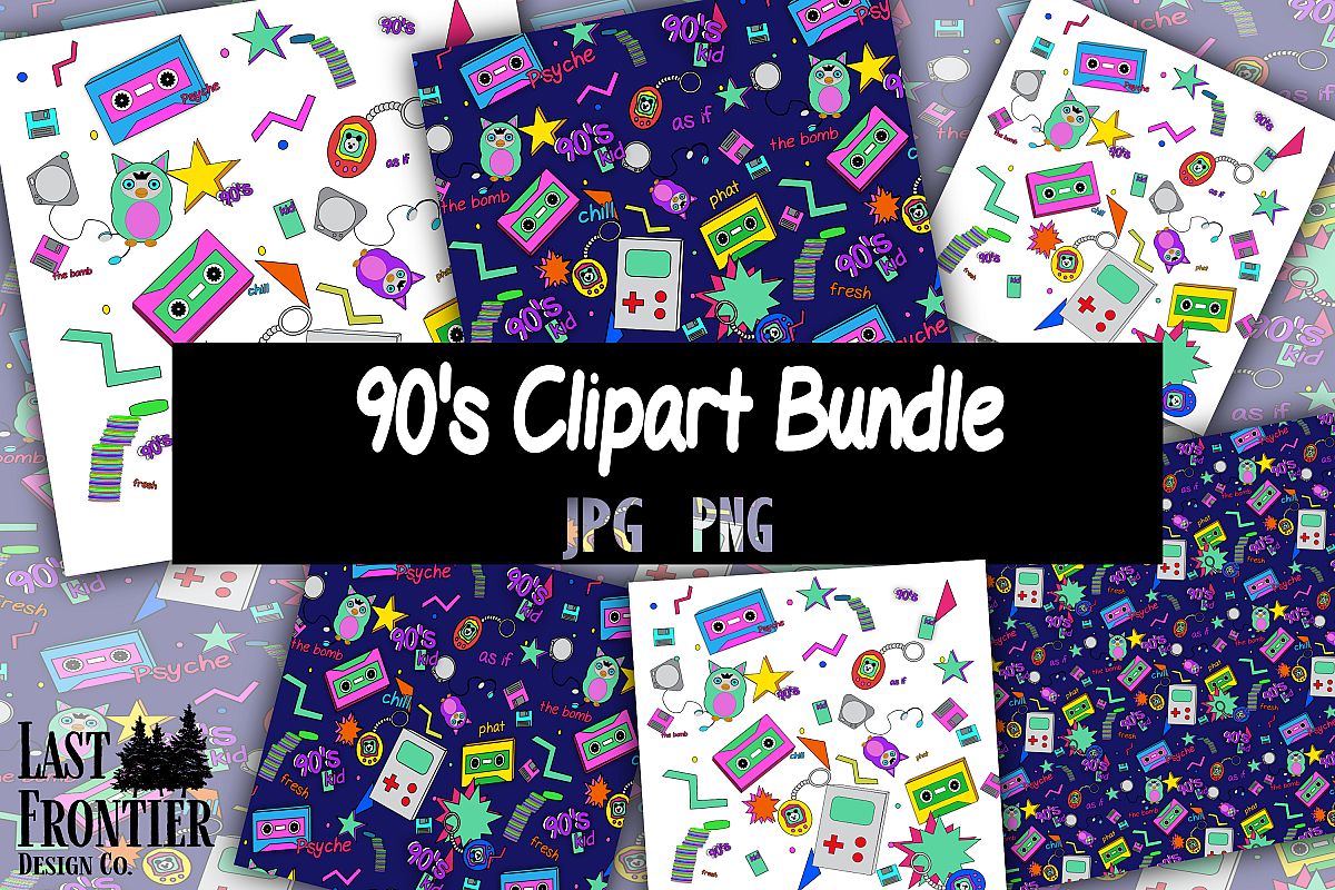 s bundle. 90s clipart number 90