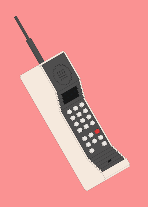90s clipart old cell phone