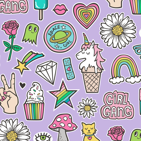 Patches stickers s doodle. 90s clipart rainbow