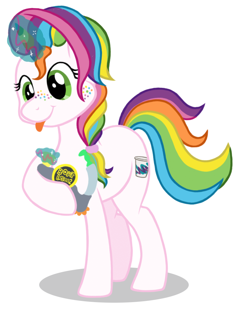 90s clipart rainbow. Reef the s horse