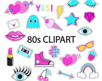 90s clipart theme