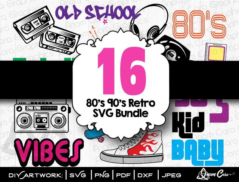 90s clipart years old. Svg bundle s cut