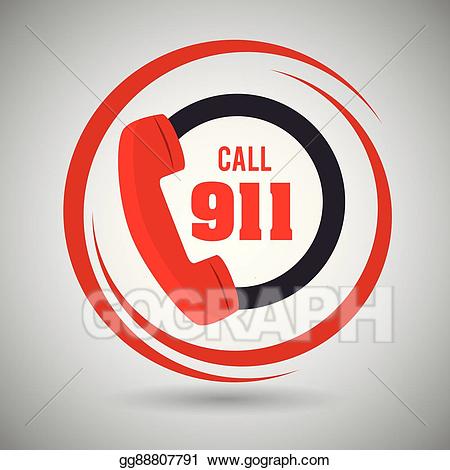 Clip art vector call. 911 clipart emergency contact