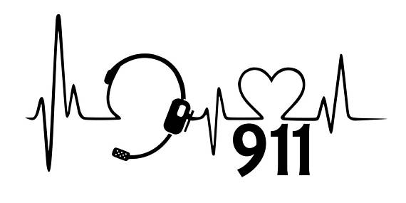  heartbeat with vinyl. 911 clipart headset