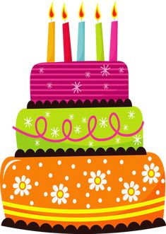 A clipart cake. Cute birthday gallery free