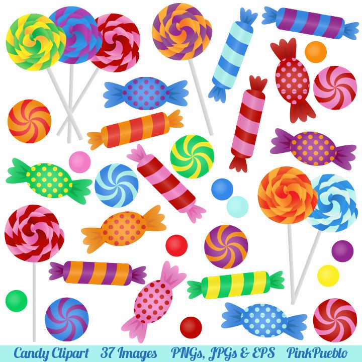 A clipart candy. Clip art with lollipops