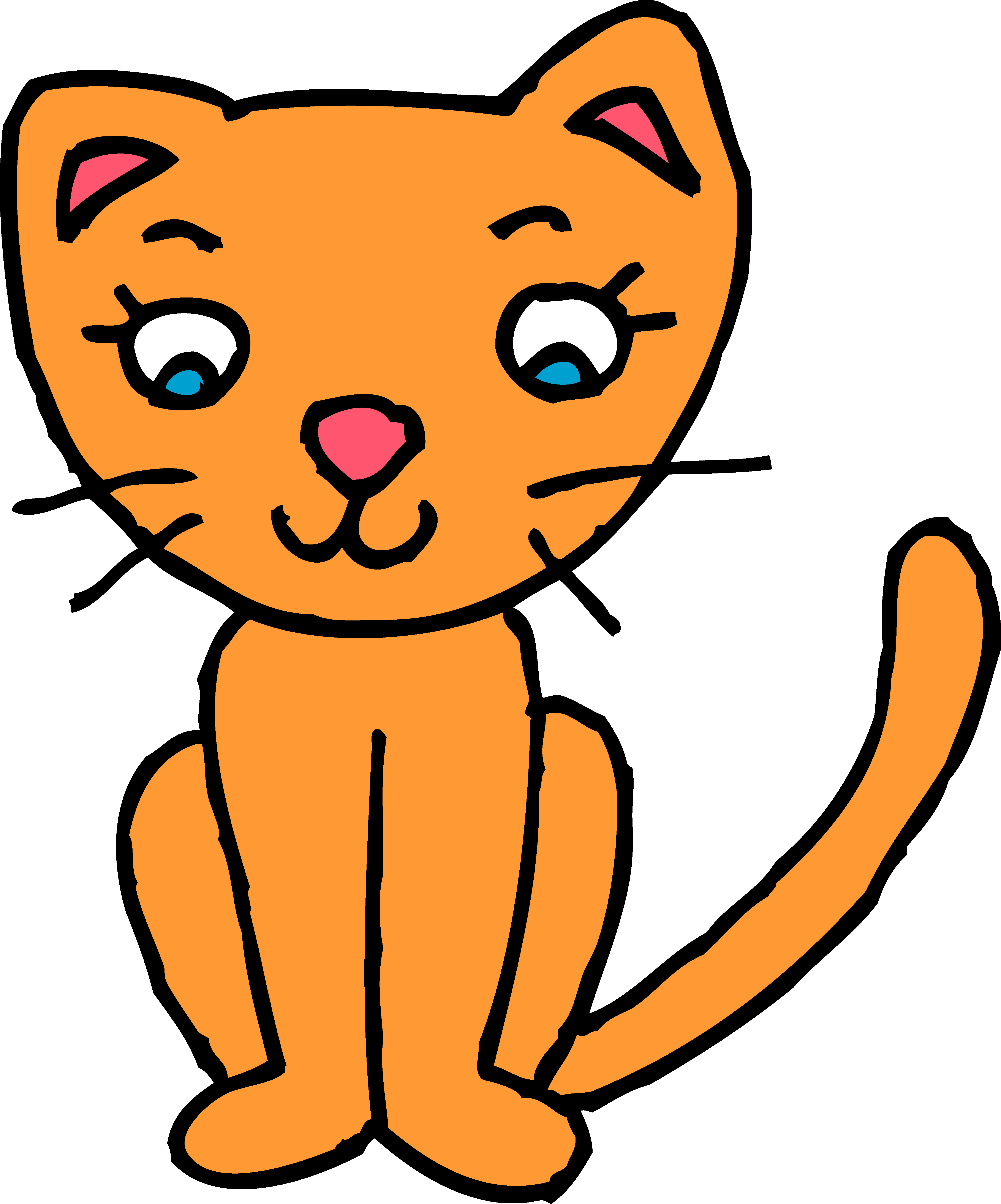 . Kittens clipart one cat