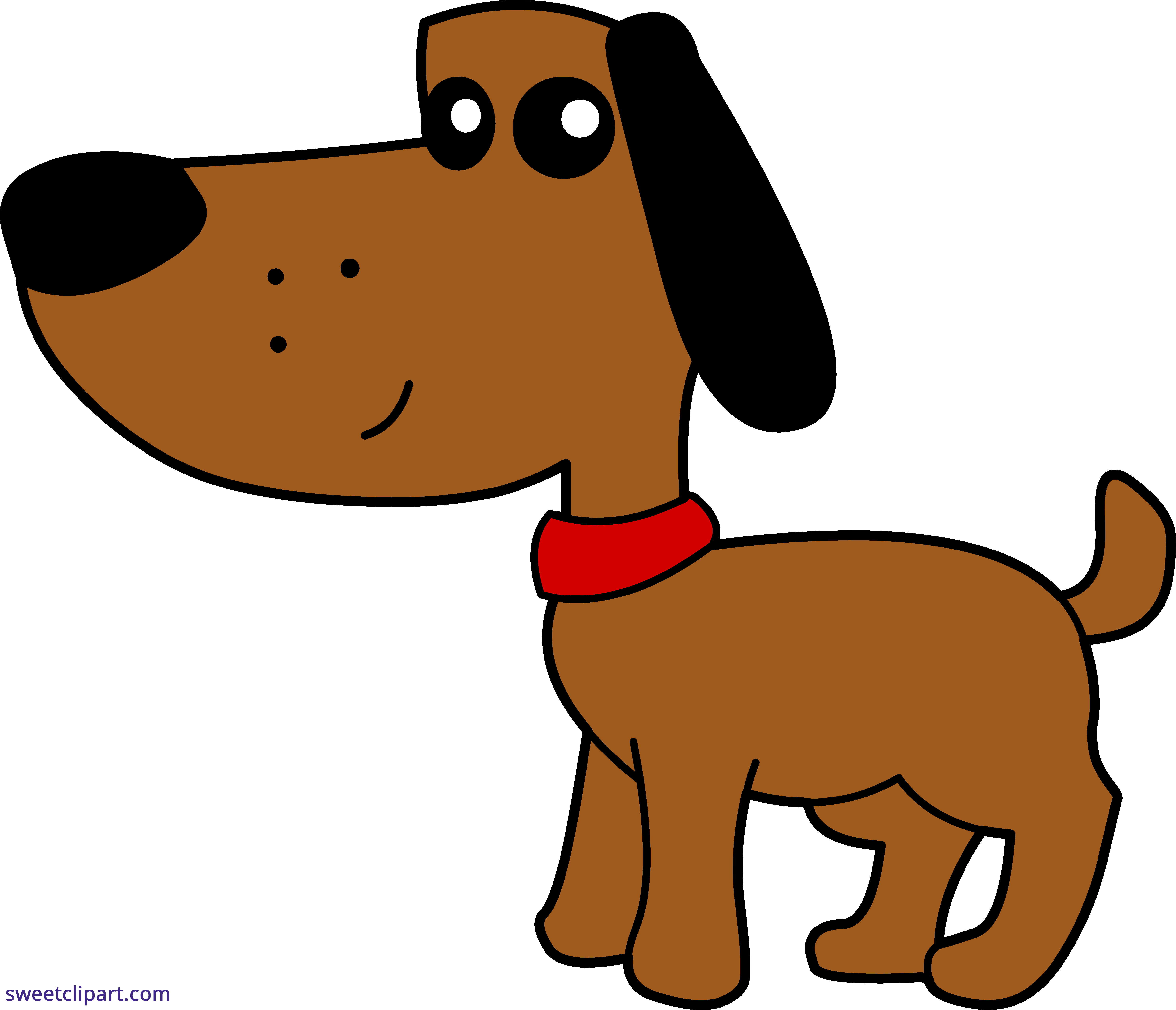 Brown sweet clip art. Clipart dog