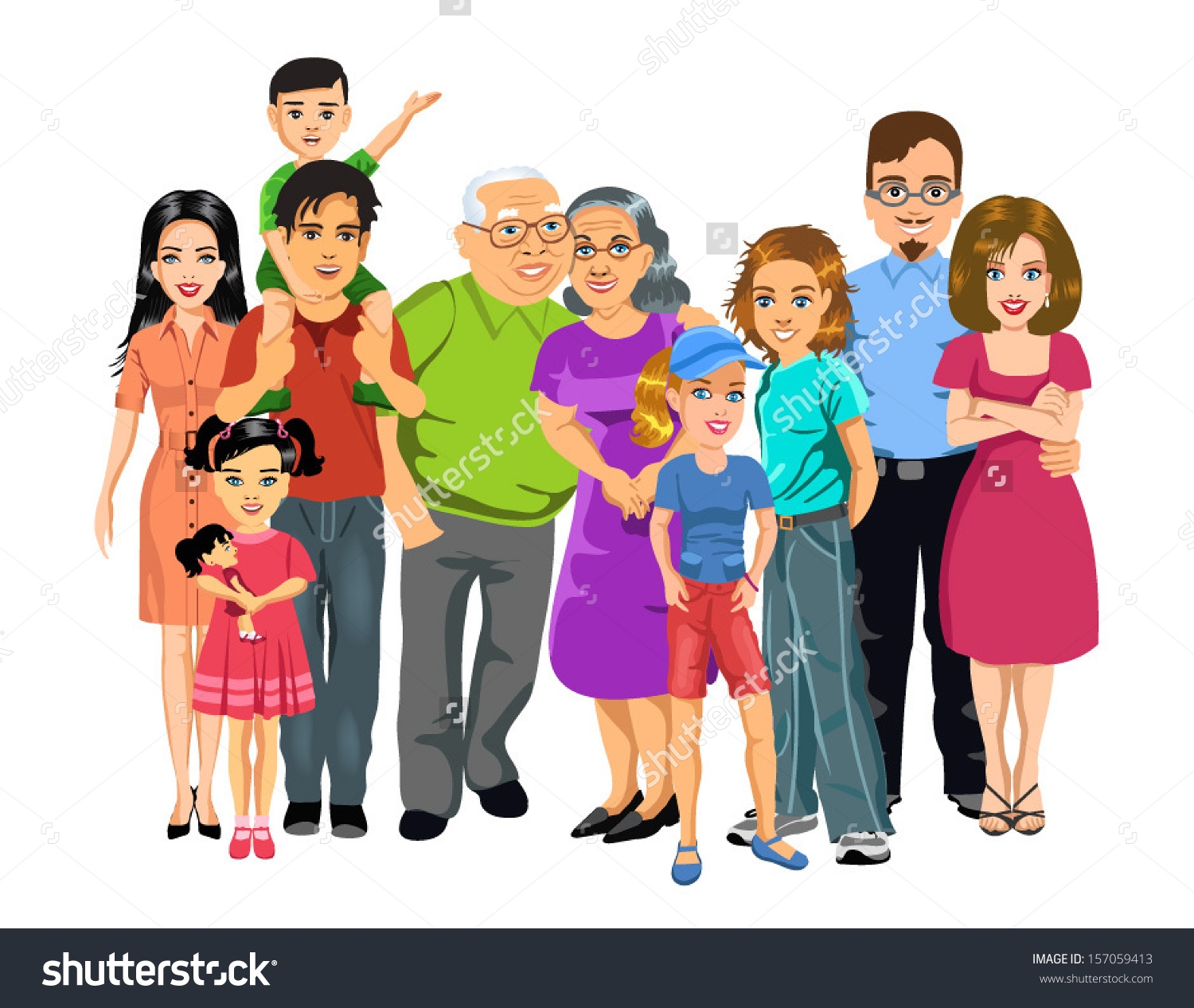 Big clipart joint family. Station 
