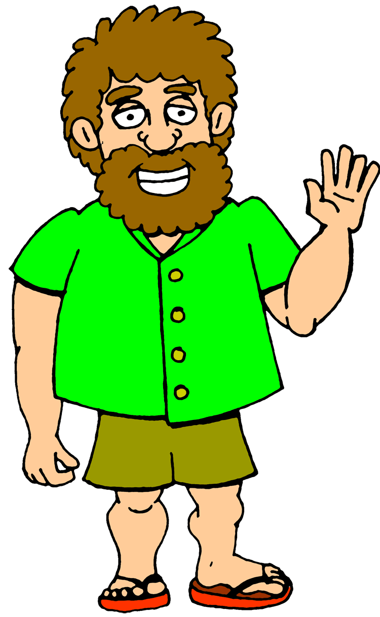 A clipart man. Animated of 