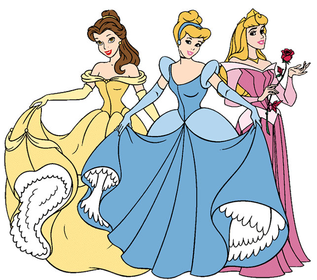 Disney princesses clip art. Princess clipart coloring