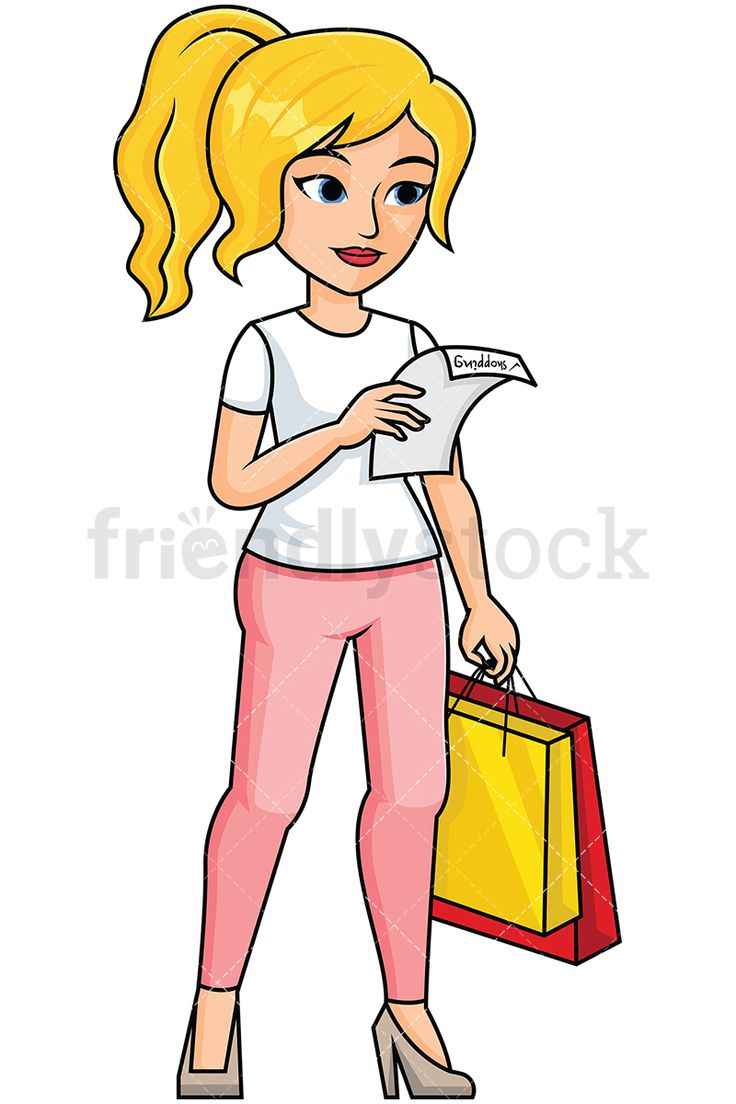 A clipart woman.  best shopping images