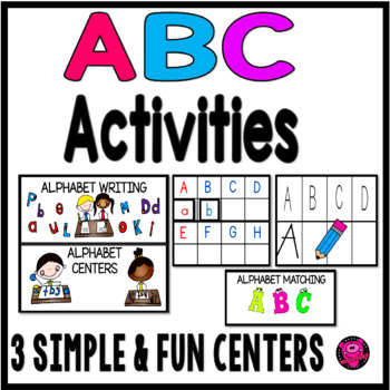 Abc clipart alphabet center. Centers letter recognition and