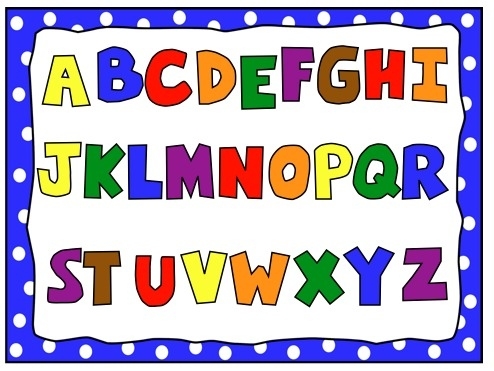 Abc clipart alphabetical order. Free letter incep imagine