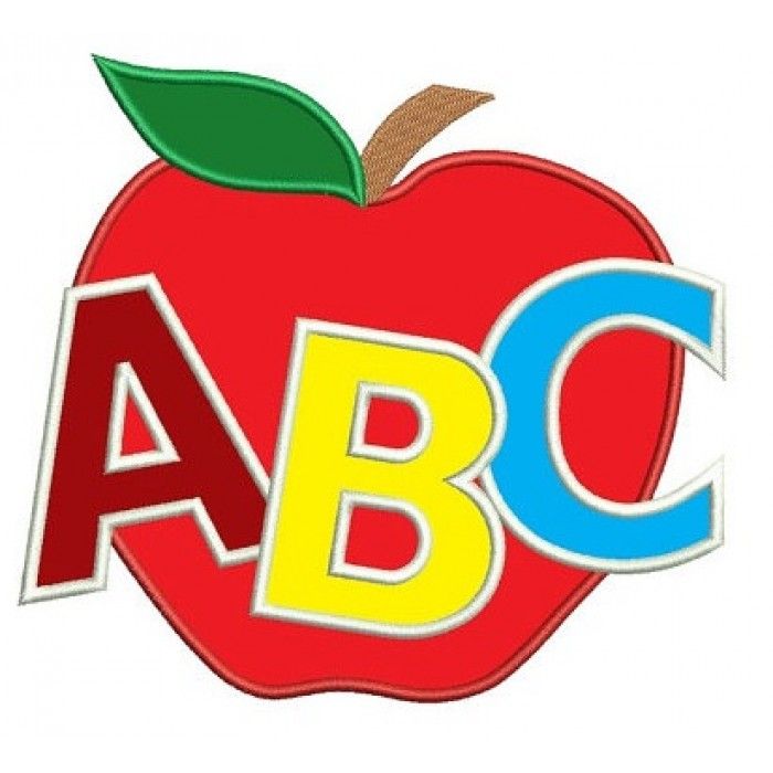 abc clipart apple clipart